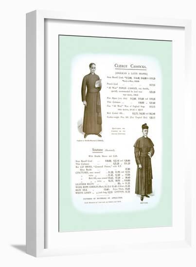 Clergy Cassocks-null-Framed Art Print