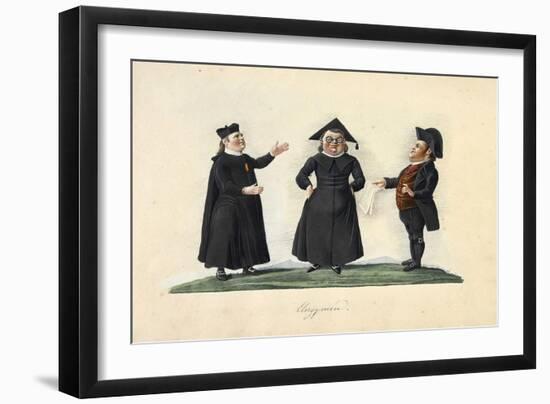 Clergymen-null-Framed Giclee Print