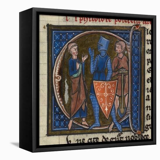 Cleric, Knight and Workman representing the three classes-French-Framed Stretched Canvas