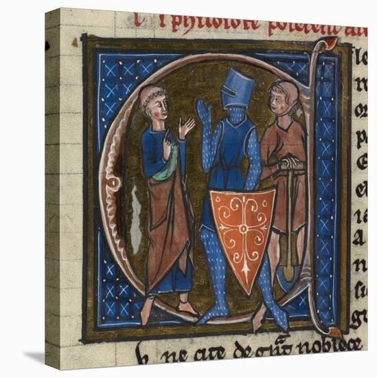 Cleric, Knight and Workman representing the three classes-French-Stretched Canvas