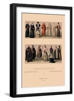 Clerical Costumes of the Fifteenth Through Eighteenth Centuries-Racinet-Framed Art Print