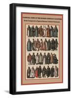 Clerical Garb of the Roman Catholic Cloisters-Friedrich Hottenroth-Framed Art Print