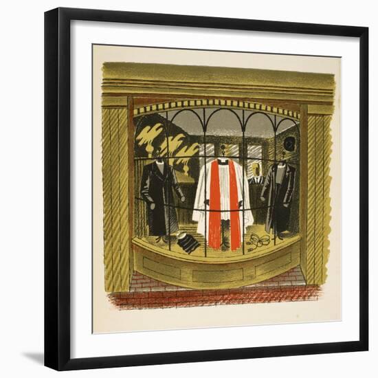 Clerical Outfitter-Eric Ravilious-Framed Giclee Print