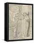 Clerk Saunders-Elizabeth Eleanor Siddal-Framed Stretched Canvas