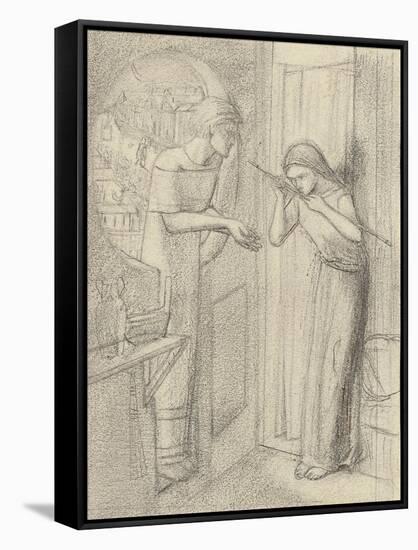 Clerk Saunders-Elizabeth Eleanor Siddal-Framed Stretched Canvas