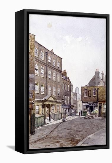 Clerkenwell Close, London, 1883-John Crowther-Framed Stretched Canvas