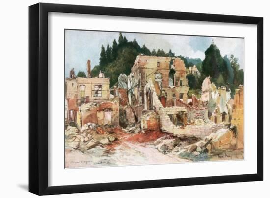 Clermont-En-Argonne, France, August 1915-Francois Flameng-Framed Giclee Print