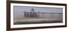 Clevedon Pier, Overcast, November-Tom Hughes-Framed Giclee Print