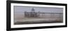 Clevedon Pier, Overcast, November-Tom Hughes-Framed Giclee Print