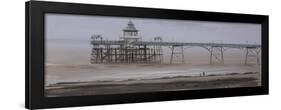 Clevedon Pier, Overcast, November-Tom Hughes-Framed Giclee Print