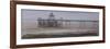 Clevedon Pier, Overcast, November-Tom Hughes-Framed Giclee Print