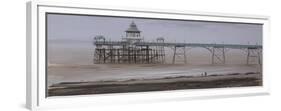 Clevedon Pier, Overcast, November-Tom Hughes-Framed Giclee Print