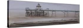 Clevedon Pier, Overcast, November-Tom Hughes-Stretched Canvas