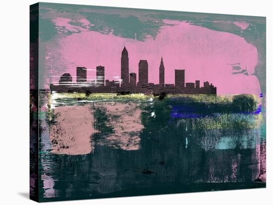 Cleveland Abstract Skyline II-Emma Moore-Stretched Canvas