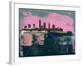 Cleveland Abstract Skyline II-Emma Moore-Framed Art Print