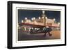 Cleveland Airport, Night-null-Framed Art Print