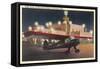 Cleveland Airport, Night-null-Framed Stretched Canvas