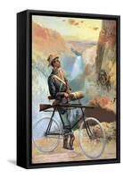 Cleveland Bicycle Co.-Knapp-Framed Stretched Canvas