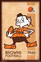 CLEVELAND BROWNS - RETRO LOGO 14-null-Lamina Framed Poster