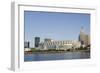 Cleveland Browns Stadium and City Skyline, Ohio, USA-Cindy Miller Hopkins-Framed Photographic Print