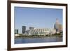 Cleveland Browns Stadium and City Skyline, Ohio, USA-Cindy Miller Hopkins-Framed Photographic Print