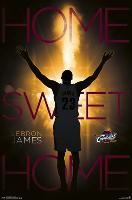 Cleveland Cavaliers - Lebron James 14-null-Lamina Framed Poster