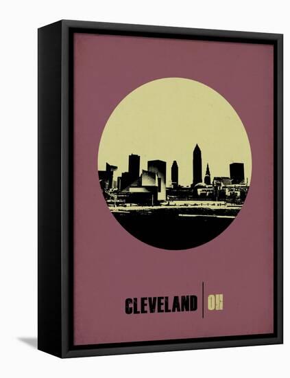 Cleveland Circle Poster 1-NaxArt-Framed Stretched Canvas