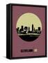 Cleveland Circle Poster 1-NaxArt-Framed Stretched Canvas
