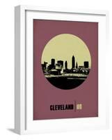 Cleveland Circle Poster 1-NaxArt-Framed Art Print