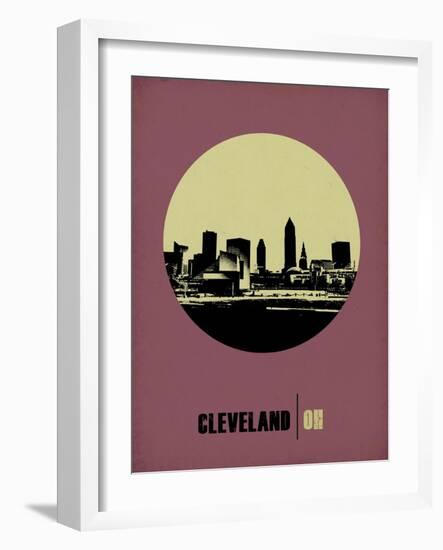 Cleveland Circle Poster 1-NaxArt-Framed Art Print
