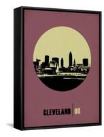 Cleveland Circle Poster 1-NaxArt-Framed Stretched Canvas