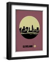 Cleveland Circle Poster 1-NaxArt-Framed Art Print