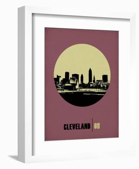 Cleveland Circle Poster 1-NaxArt-Framed Art Print