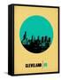 Cleveland Circle Poster 2-NaxArt-Framed Stretched Canvas