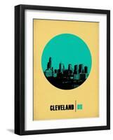 Cleveland Circle Poster 2-NaxArt-Framed Art Print