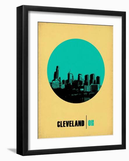 Cleveland Circle Poster 2-NaxArt-Framed Art Print