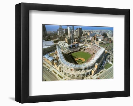 Cleveland - First Indians Game at Jacobs Field-Mike Smith-Framed Art Print