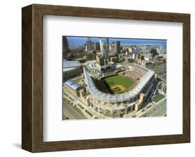 Cleveland - First Indians Game at Jacobs Field-Mike Smith-Framed Art Print