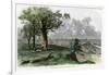 Cleveland, from Scranton's Hill, Ohio, USA, 19th Century-Harley-Framed Giclee Print