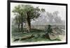 Cleveland, from Scranton's Hill, Ohio, USA, 19th Century-Harley-Framed Giclee Print