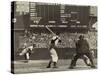 Cleveland Indians', Bob Feller, Pitching to New York Yankees' Joe Dimaggio-null-Stretched Canvas