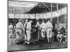 Cleveland Indians Choose Bats, Baseball Photo - Cleveland, OH-Lantern Press-Mounted Art Print