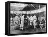 Cleveland Indians Choose Bats, Baseball Photo - Cleveland, OH-Lantern Press-Framed Stretched Canvas