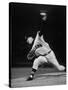 Cleveland Indians Herb Score Throwing the Ball-George Silk-Stretched Canvas
