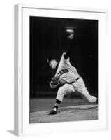 Cleveland Indians Herb Score Throwing the Ball-George Silk-Framed Premium Photographic Print