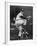 Cleveland Indians Herb Score Winding Up to Throw the Ball-George Silk-Framed Premium Photographic Print