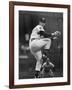 Cleveland Indians Herb Score Winding Up to Throw the Ball-George Silk-Framed Premium Photographic Print