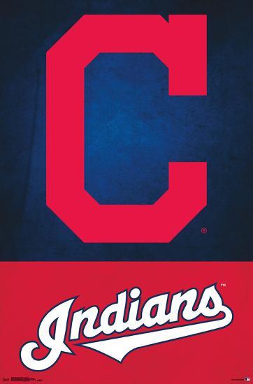 CLEVELAND INDIANS  - LOGO 19-null-Lamina Framed Poster