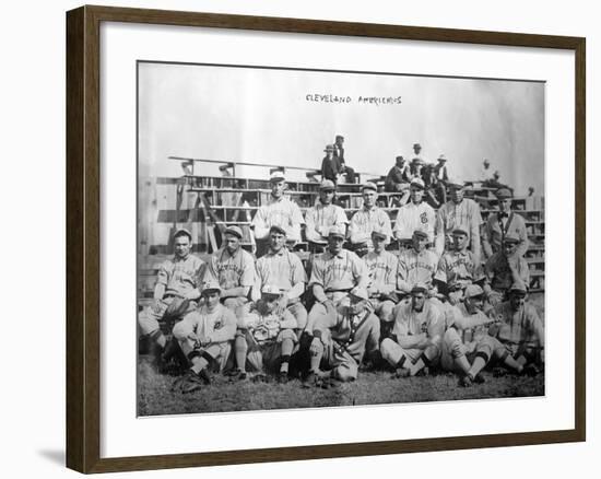 Cleveland Indians Team, Baseball Photo - Cleveland, OH-Lantern Press-Framed Art Print