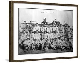 Cleveland Indians Team, Baseball Photo - Cleveland, OH-Lantern Press-Framed Art Print